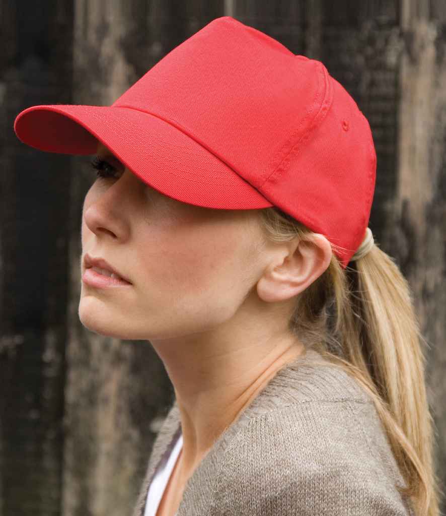 Result Headwear Result Cotton Cap - Red (RC005)