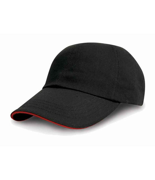 Result Headwear Result Heavy Cotton Drill Pro-Style Cap - Black (RC010P)