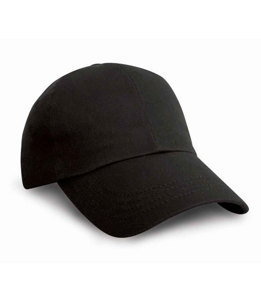Result Headwear Result Heavy Cotton Drill Pro-Style Cap - Black (RC010)