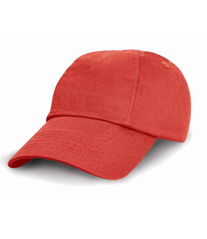Result Headwear Result Kids Low Profile Cotton Cap - Red (RC018B)