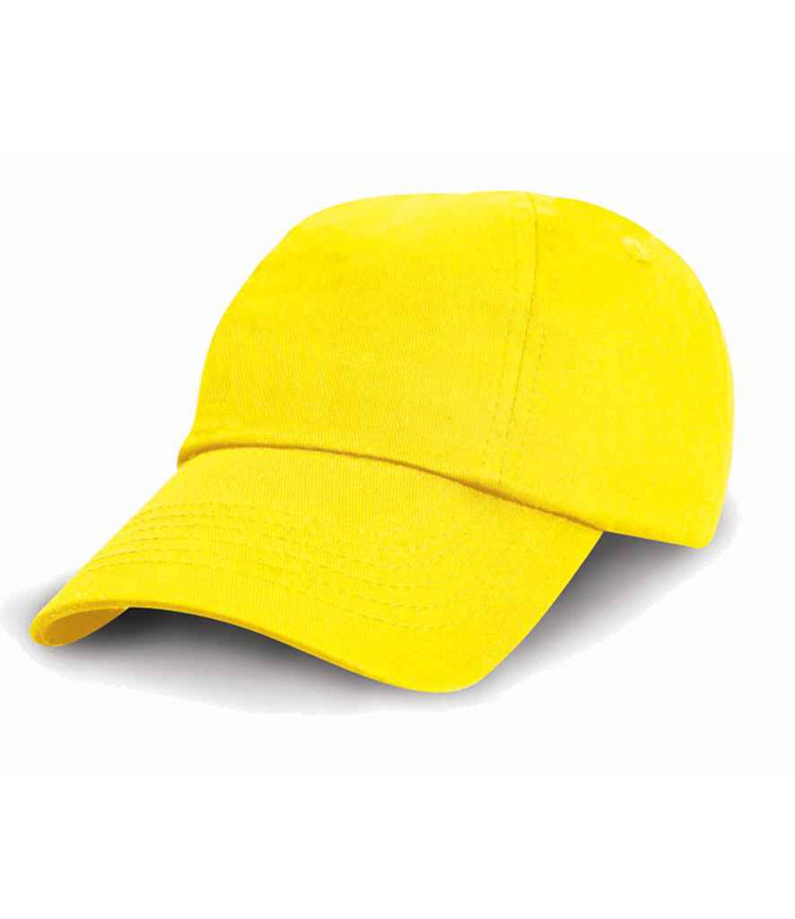 Result Kids Low Profile Cotton Cap - Yellow (RC018B)