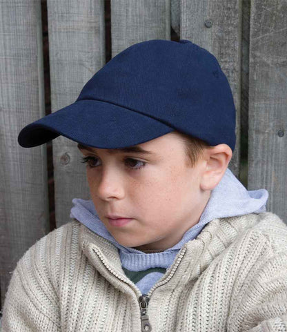 Result Kids Low Profile Heavy Brushed Cotton Cap - Navy (RC024B)