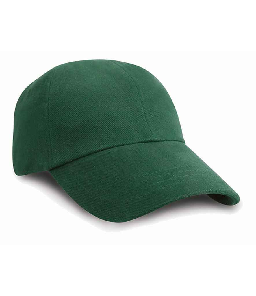 Result Headwear Result Low Profile Heavy Brushed Cotton Cap - Forest Green (RC024)
