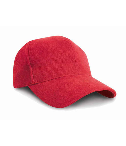 Result Pro-Style Heavy Brushed Cotton Cap - Red (RC025)