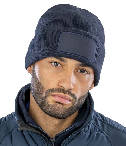 Result Core Double Knit Printers Beanie - Navy (RC027)