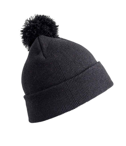 Result Core Pom Pom Beanie - Black (RC028)
