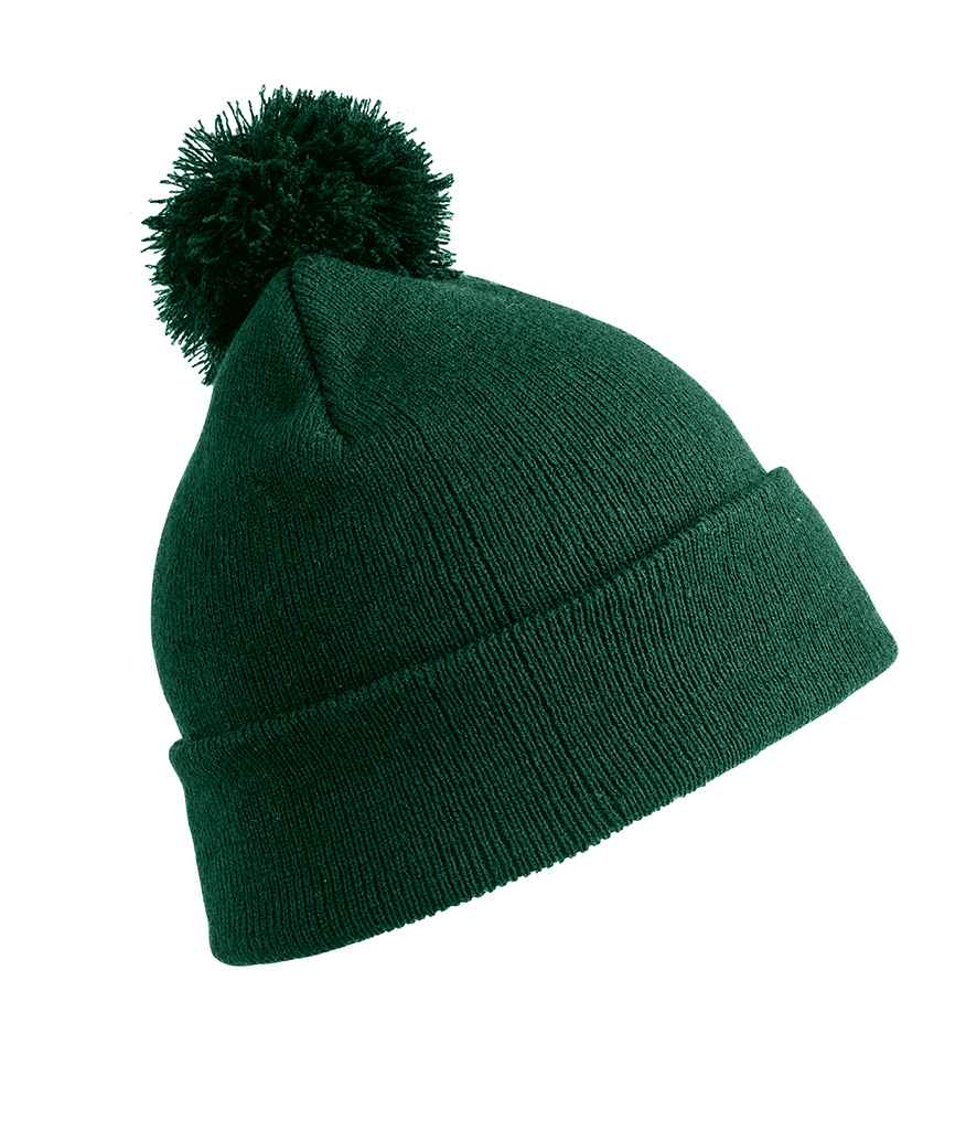 Result Core Pom Pom Beanie - Bottle Green (RC028)