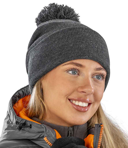 Result Core Pom Pom Beanie - Grey (RC028)