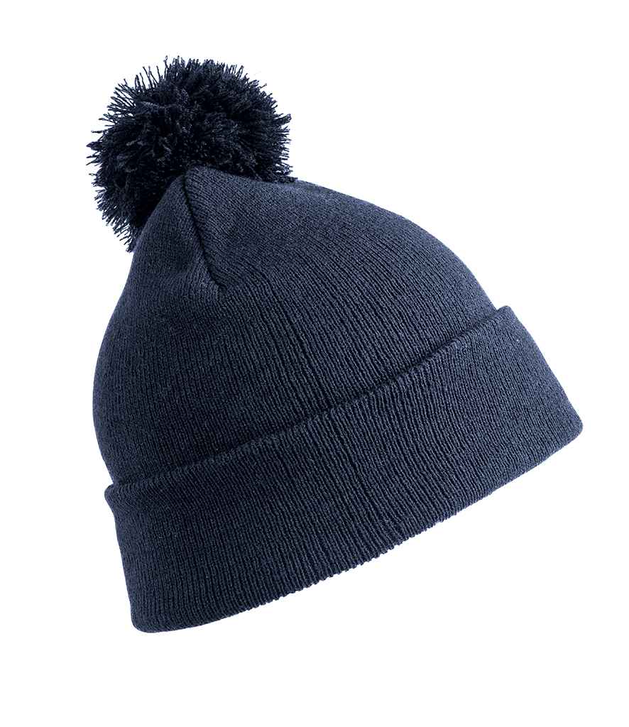 Result Core Pom Pom Beanie - Navy (RC028)