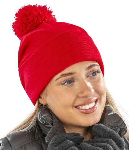 Result Core Pom Pom Beanie - Red (RC028)