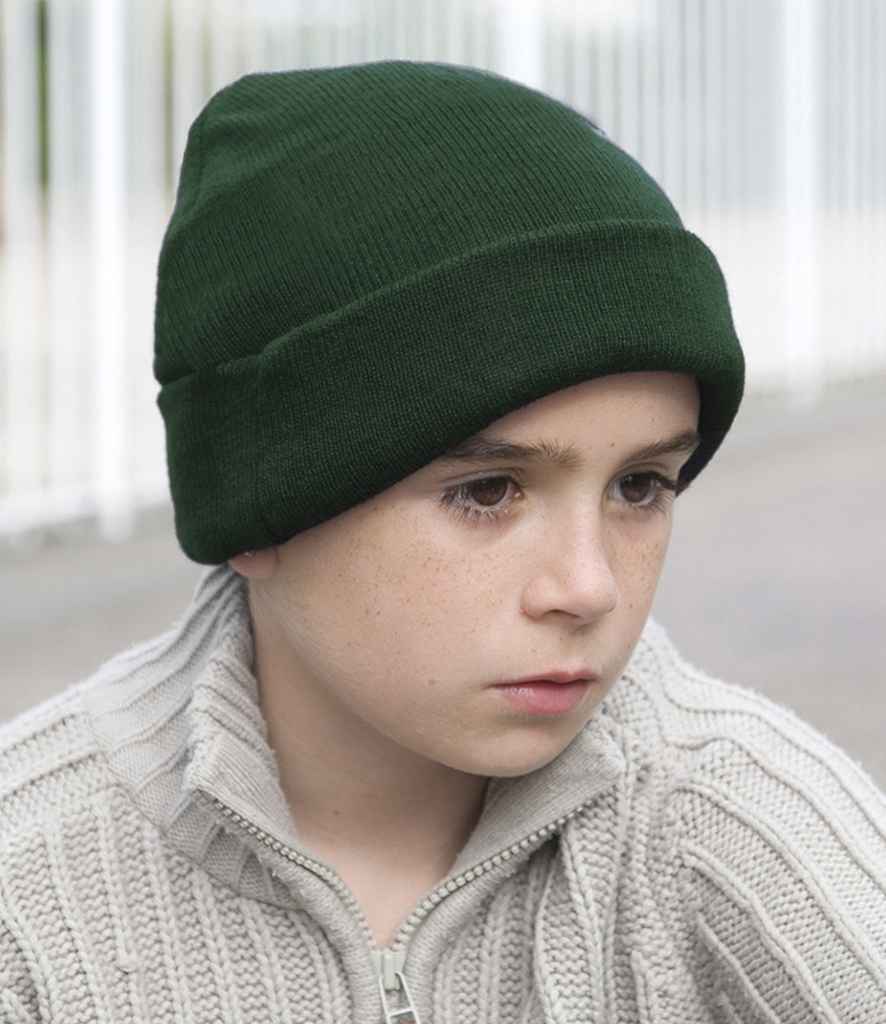 Result Kids Woolly Ski Hat - Bottle Green (RC029B)