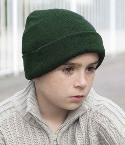 Result Kids Woolly Ski Hat - Bottle Green (RC029B)