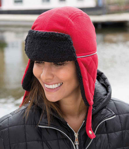 Result Ocean Trapper Hat - Red/Black (RC032)