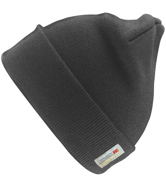 Result Woolly Ski Hat with Thinsulate™ Insulation - Charcoal (RC033)