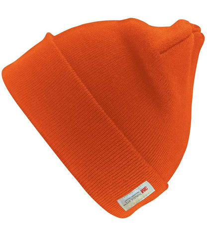 Result Woolly Ski Hat with Thinsulate™ Insulation - Fluorescent Orange (RC033)