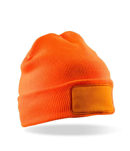 Result Double Knit Thinsulate™ Printers Beanie - Fluorescent Orange (RC034)