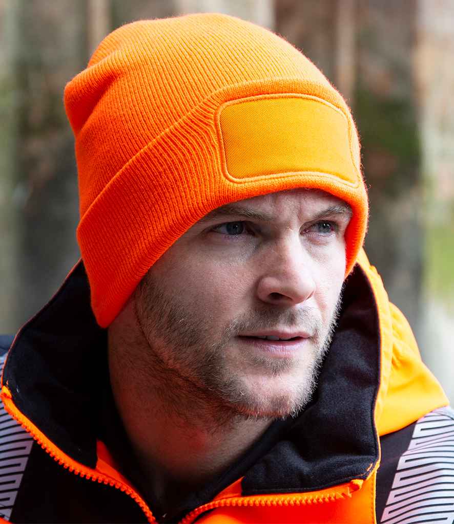 Result Double Knit Thinsulate™ Printers Beanie - Fluorescent Orange (RC034)