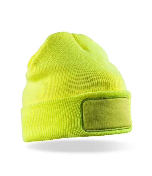 Result Double Knit Thinsulate™ Printers Beanie - Fluorescent Yellow (RC034)