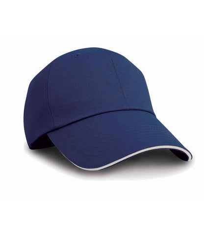 Result Herringbone Cap - Navy/White (RC038)