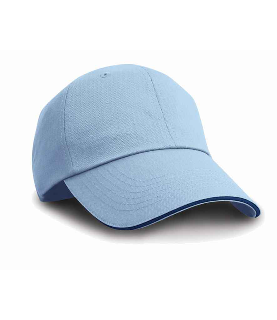 Result Herringbone Cap - Sky/Navy (RC038)