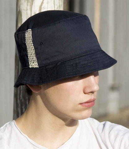 Result Deluxe Washed Cotton Bucket Hat - Navy (RC045)