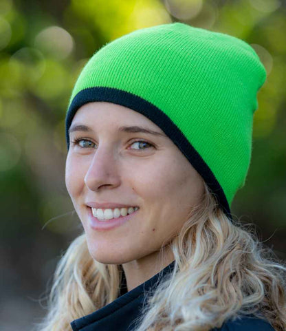 Result Reversible Fashion Fit Hat - Lime Green/Black (RC046)