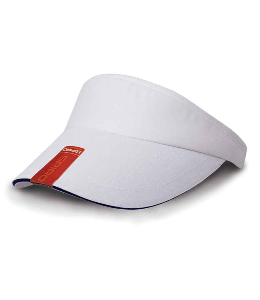 Result Herringbone Sun Visor - White/Navy (RC048)