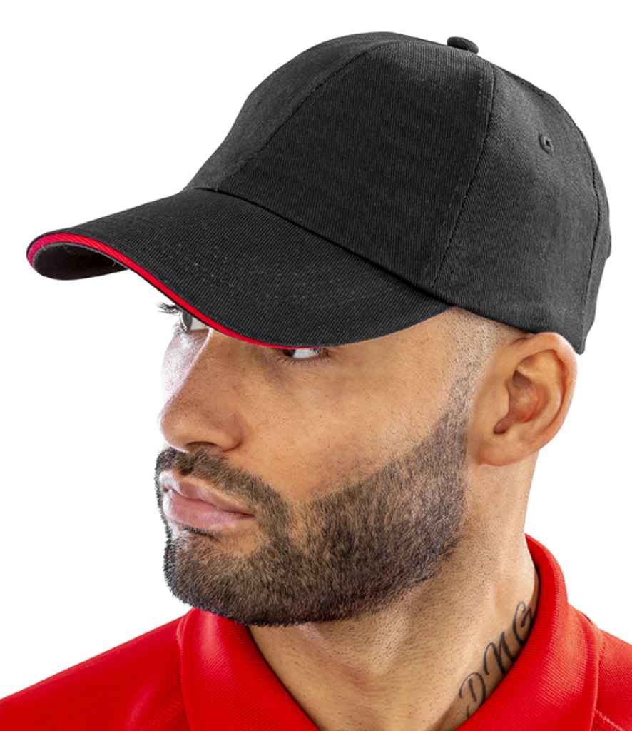 Result Printers/Embroiderers Cap - Black (RC050)