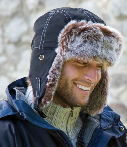 Result Classic Sherpa Hat - Black (RC056)
