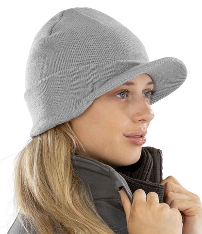 Result Esco Army Knitted Hat - Cool Grey (RC060)