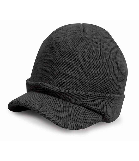 Result Esco Army Knitted Hat - Charcoal (RC060)