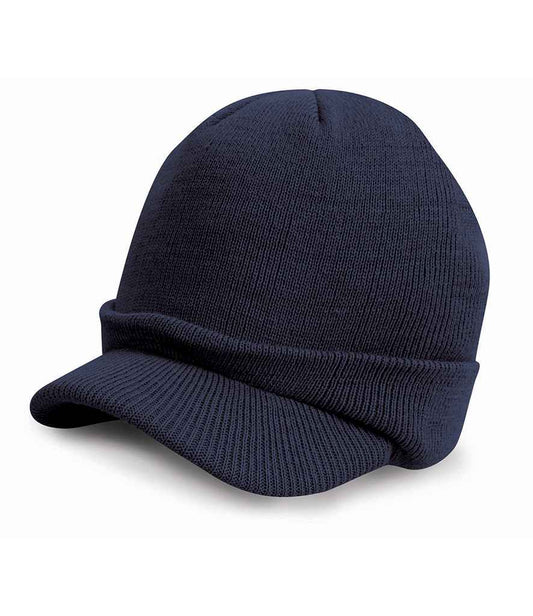 Result Esco Army Knitted Hat - Navy (RC060)