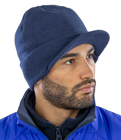 Result Esco Army Knitted Hat - Navy (RC060)