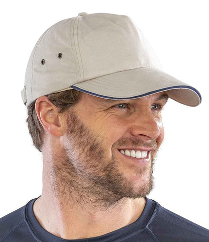 Result Plush Cotton 5 Panel Cap - Putty (RC072)