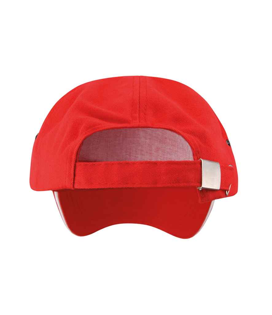 Result Plush Cotton 5 Panel Cap - Red (RC072)