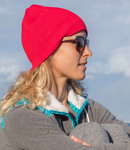 Result Cotton Knitted Beanie - Red (RC074)