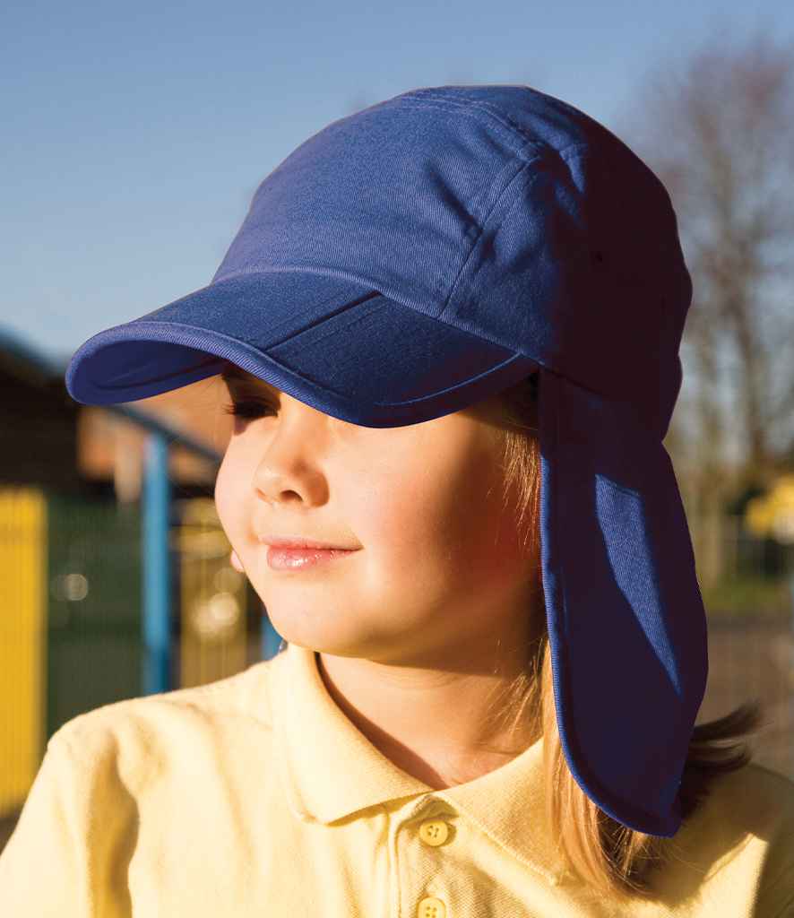 Result Kids Fold Up Legionnaires Cap - Navy (RC076B)