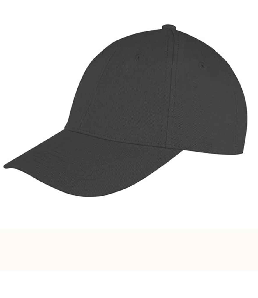 Result Memphis Brushed Cotton Cap - Black (RC081)