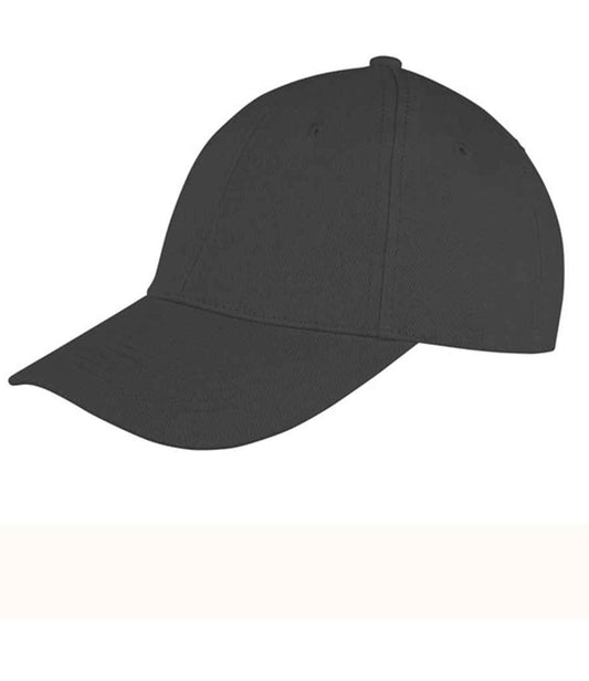 Result Memphis Brushed Cotton Cap - Black (RC081)