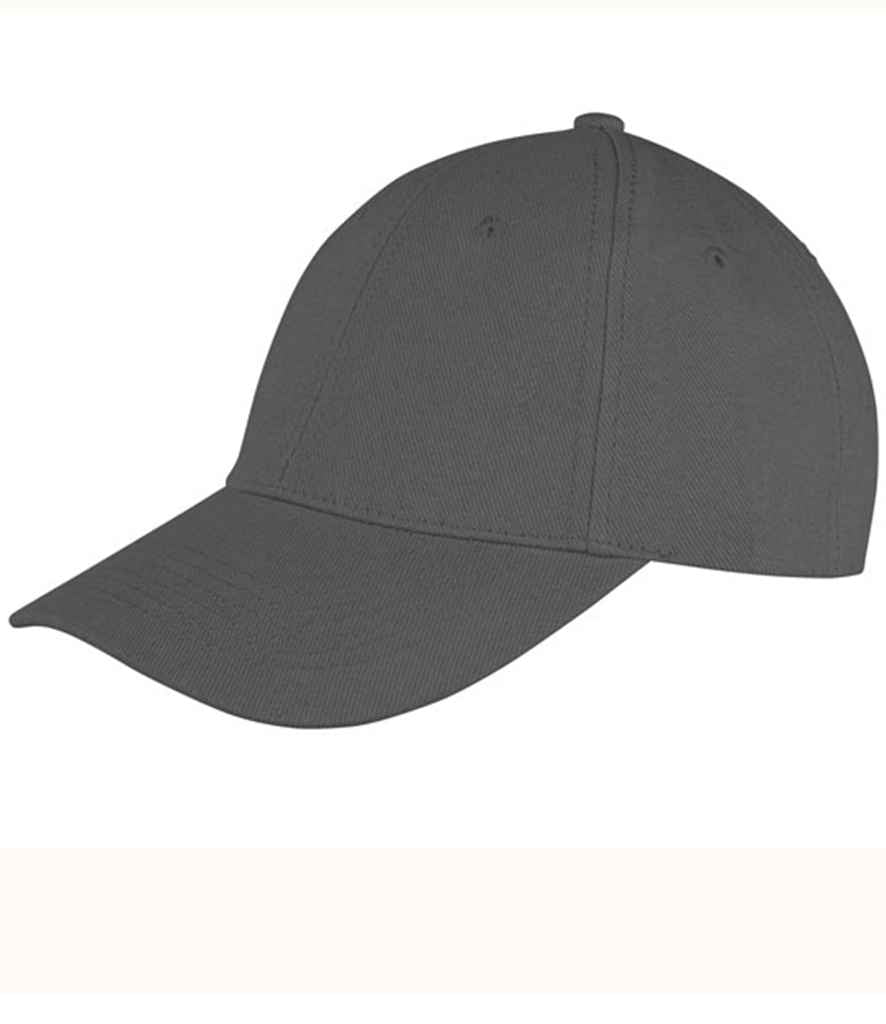 Result Memphis Brushed Cotton Cap - Charcoal (RC081)