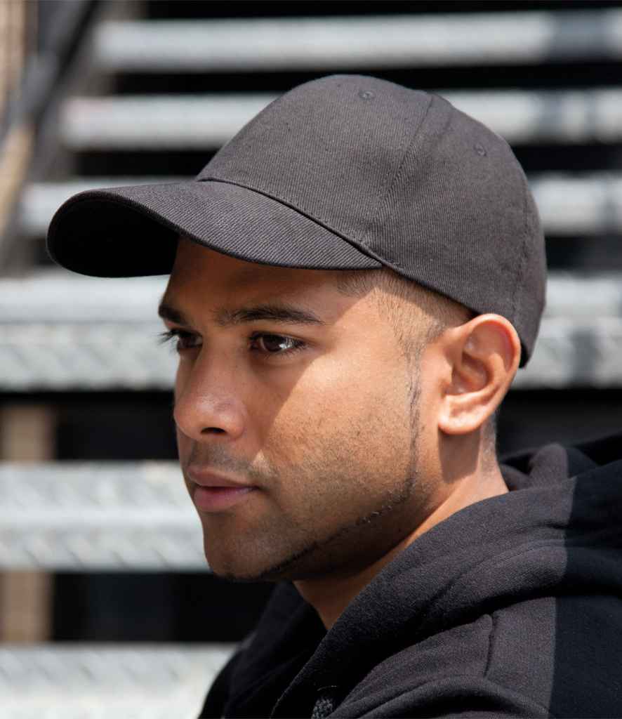 Result Memphis Brushed Cotton Cap - Charcoal (RC081)