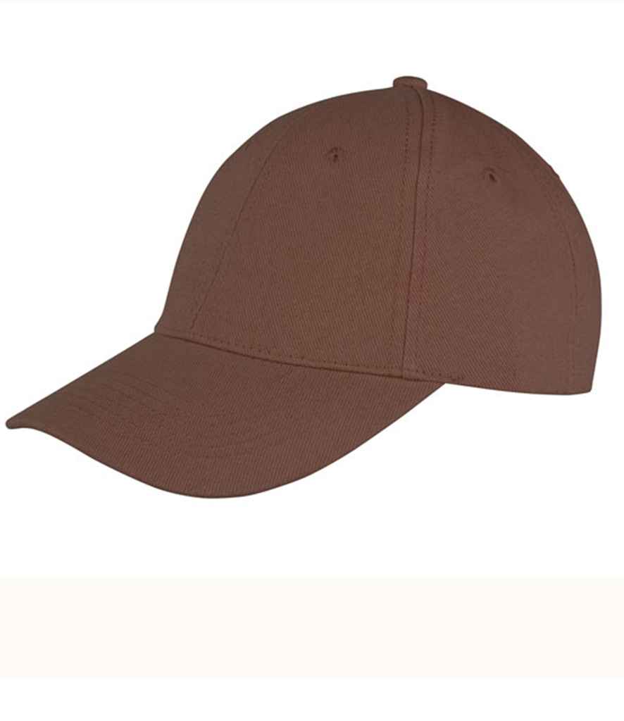 Result Memphis Brushed Cotton Cap - Chocolate (RC081)