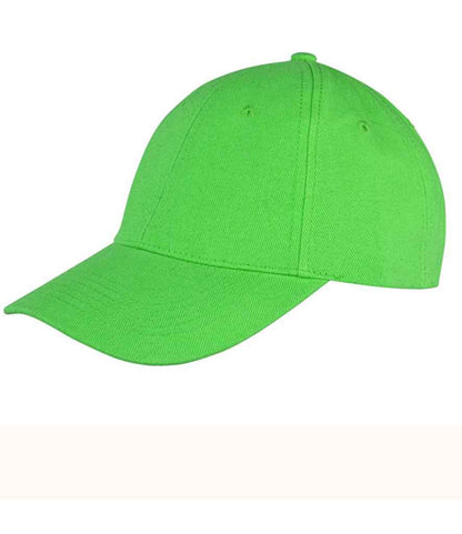 Result Memphis Brushed Cotton Cap - Lime Green (RC081)