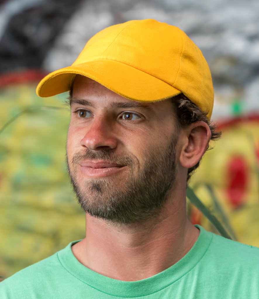 Result Memphis Brushed Cotton Cap - Yellow (RC081)