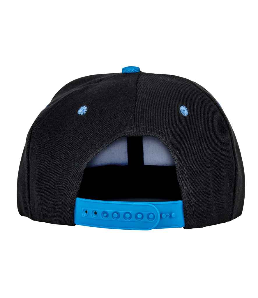 Result Contrast Bronx Snapback Cap - Black/Azure (RC082)