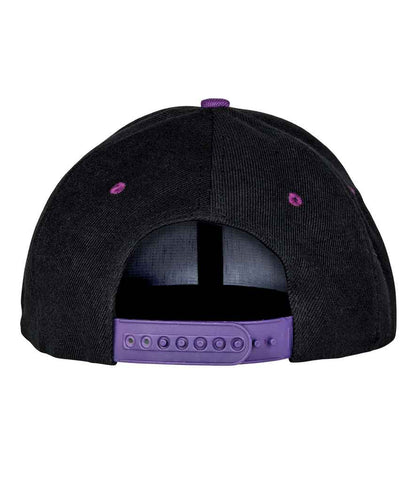 Result Contrast Bronx Snapback Cap - Black/Purple (RC082)