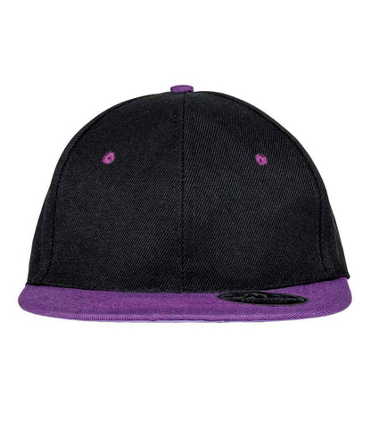 Result Contrast Bronx Snapback Cap - Black/Purple (RC082)
