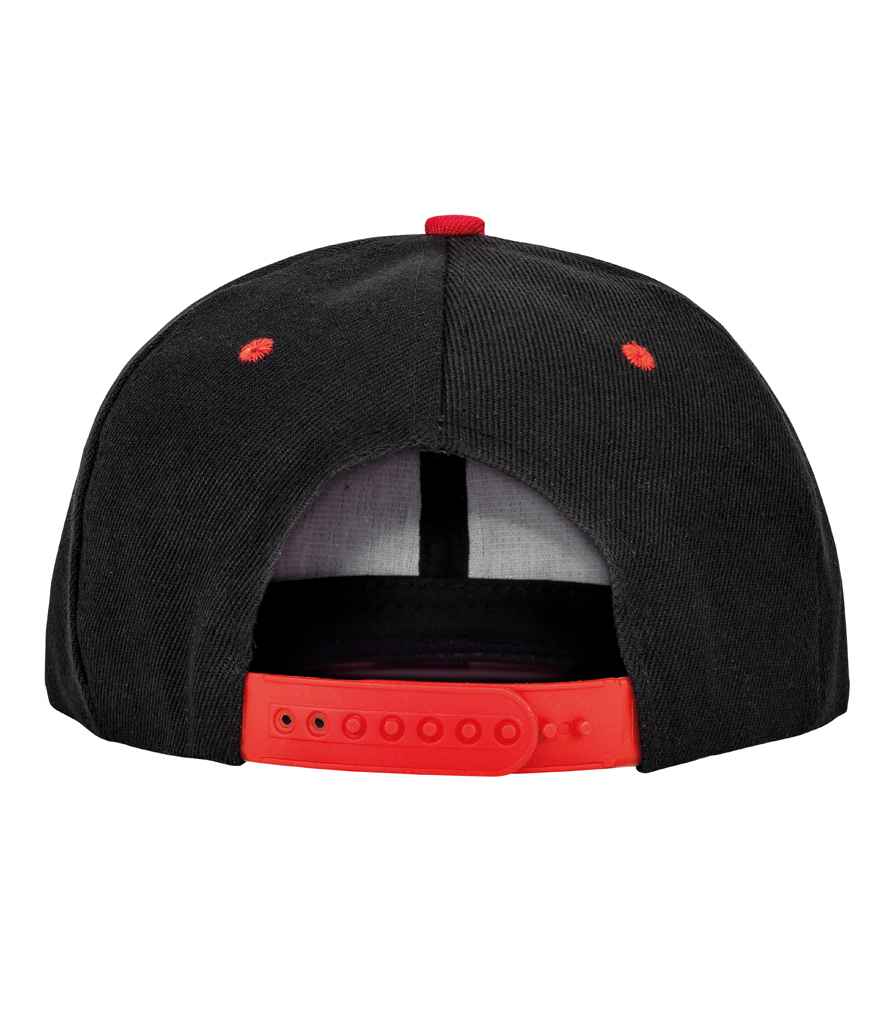Result Contrast Bronx Snapback Cap - Black/Red (RC082)
