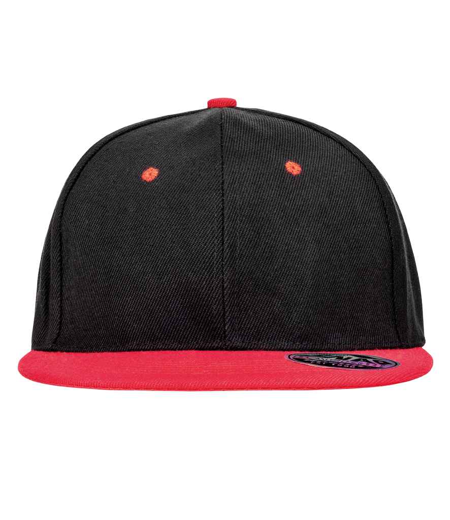 Result Contrast Bronx Snapback Cap - Black/Red (RC082)