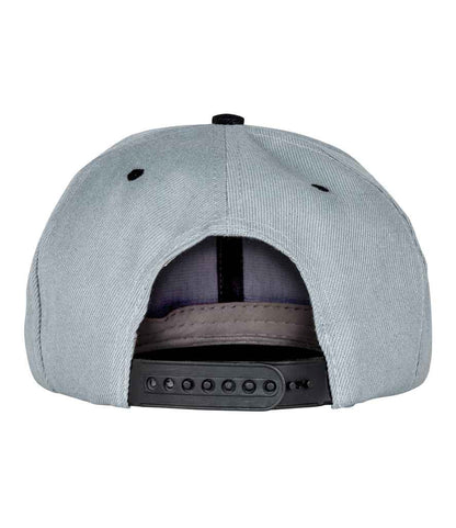 Result Contrast Bronx Snapback Cap - Heather Grey/Black (RC082)
